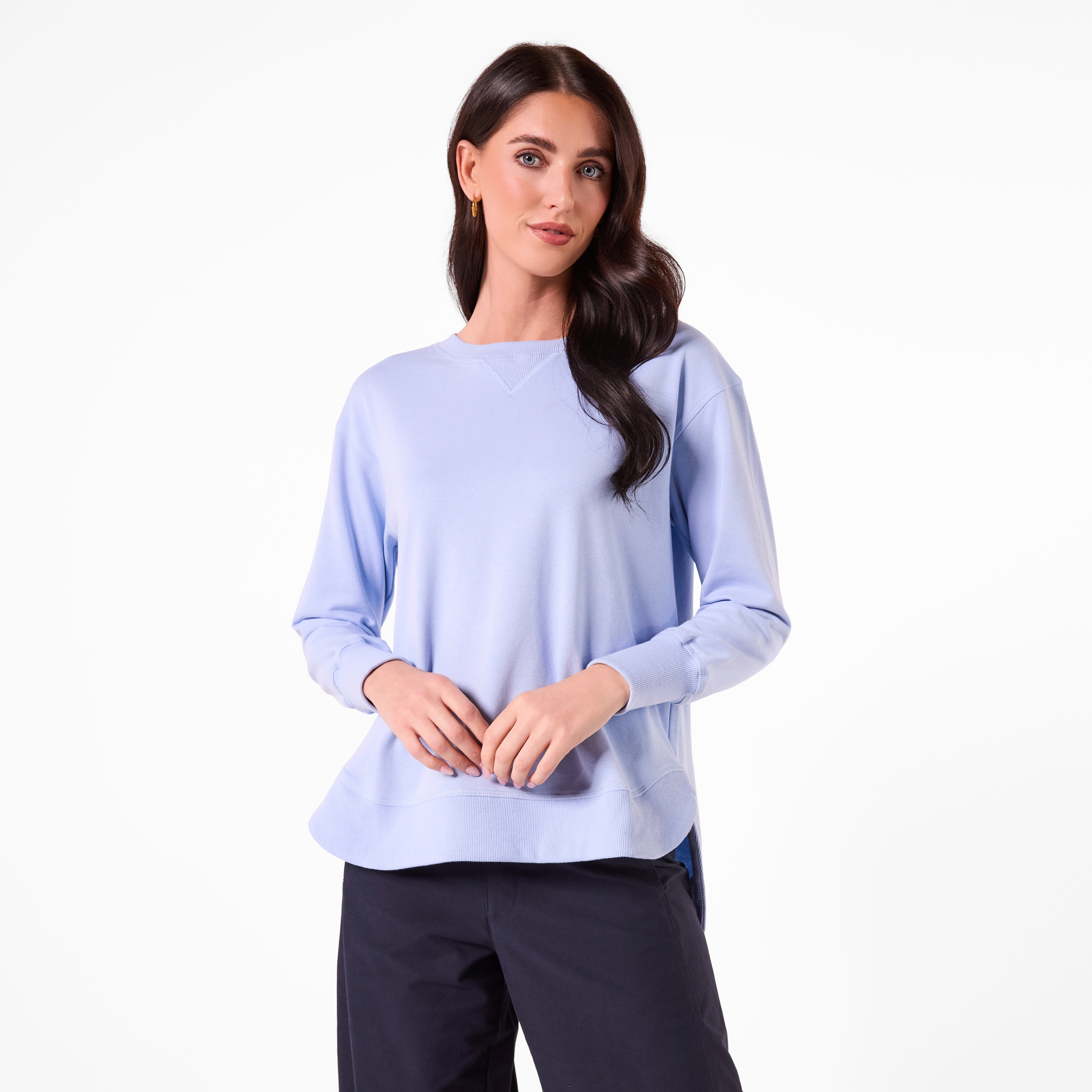 AM25193 PLAIN SWEATSHIRT ( BABY BLUE)