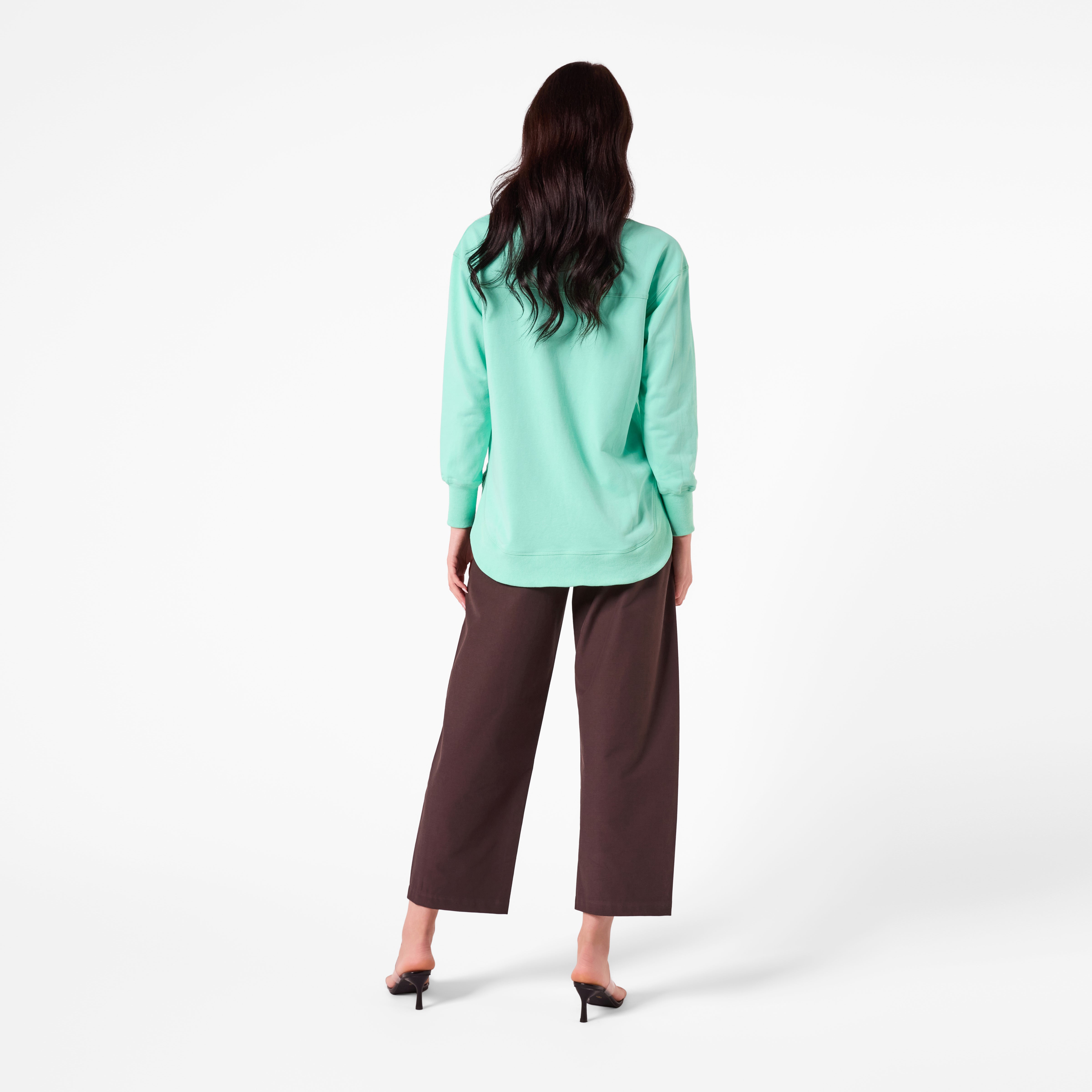 AM25193 PLAIN SWEATSHIRT (APPLE GREEN)
