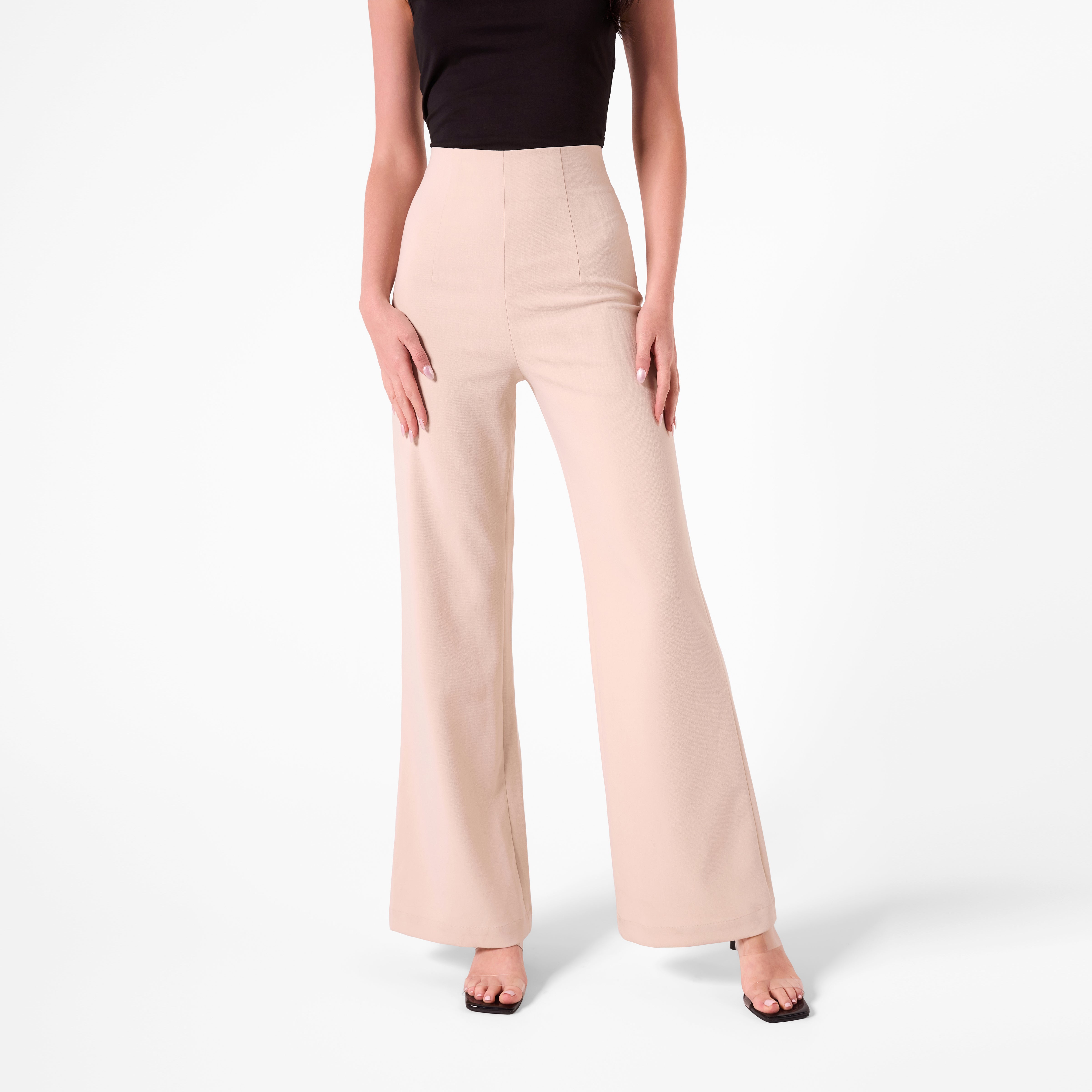 AF00026 HIGH WAISTED PANT (OFF WITHE)