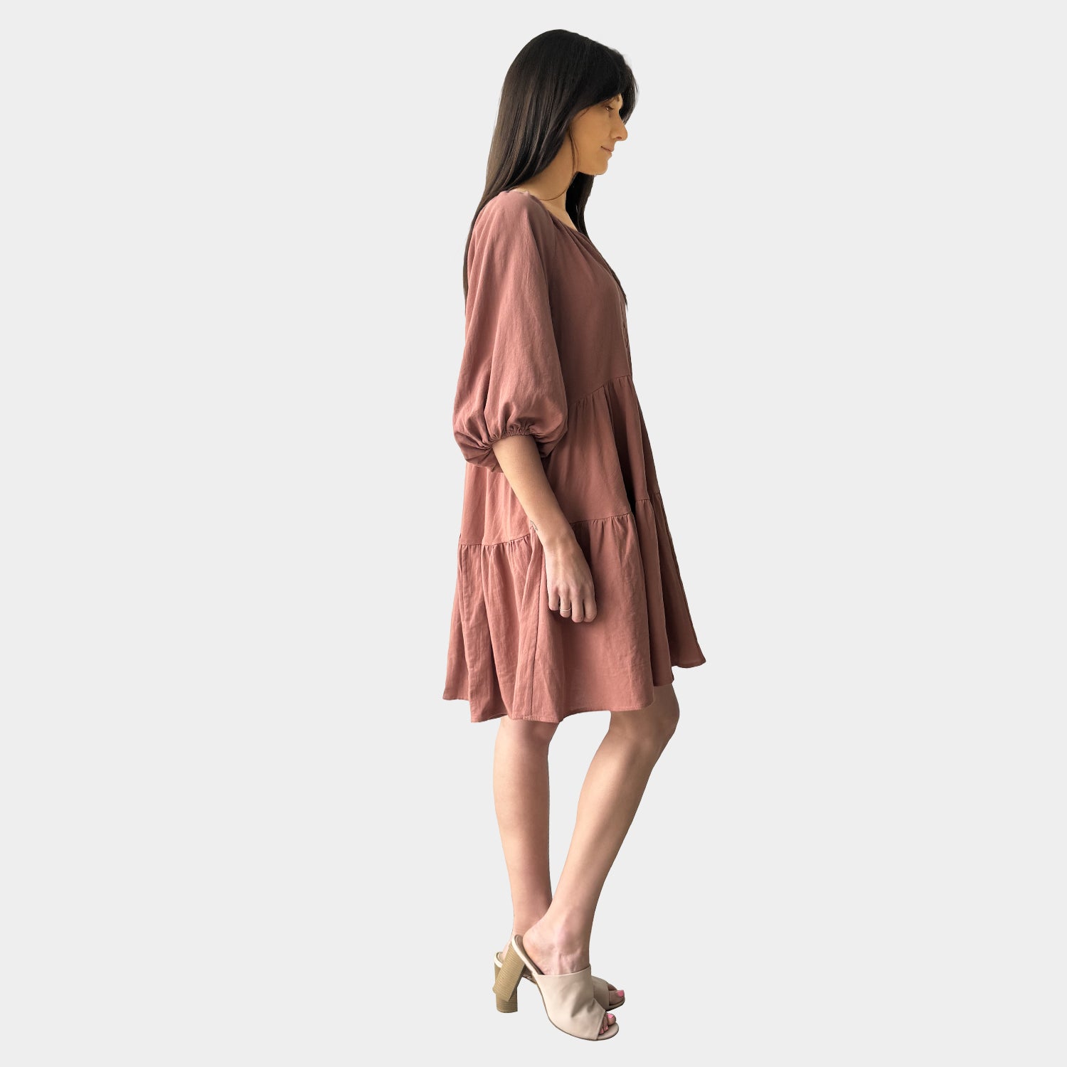 AM023051-1 SIDE POCKET DRESS (SALE)