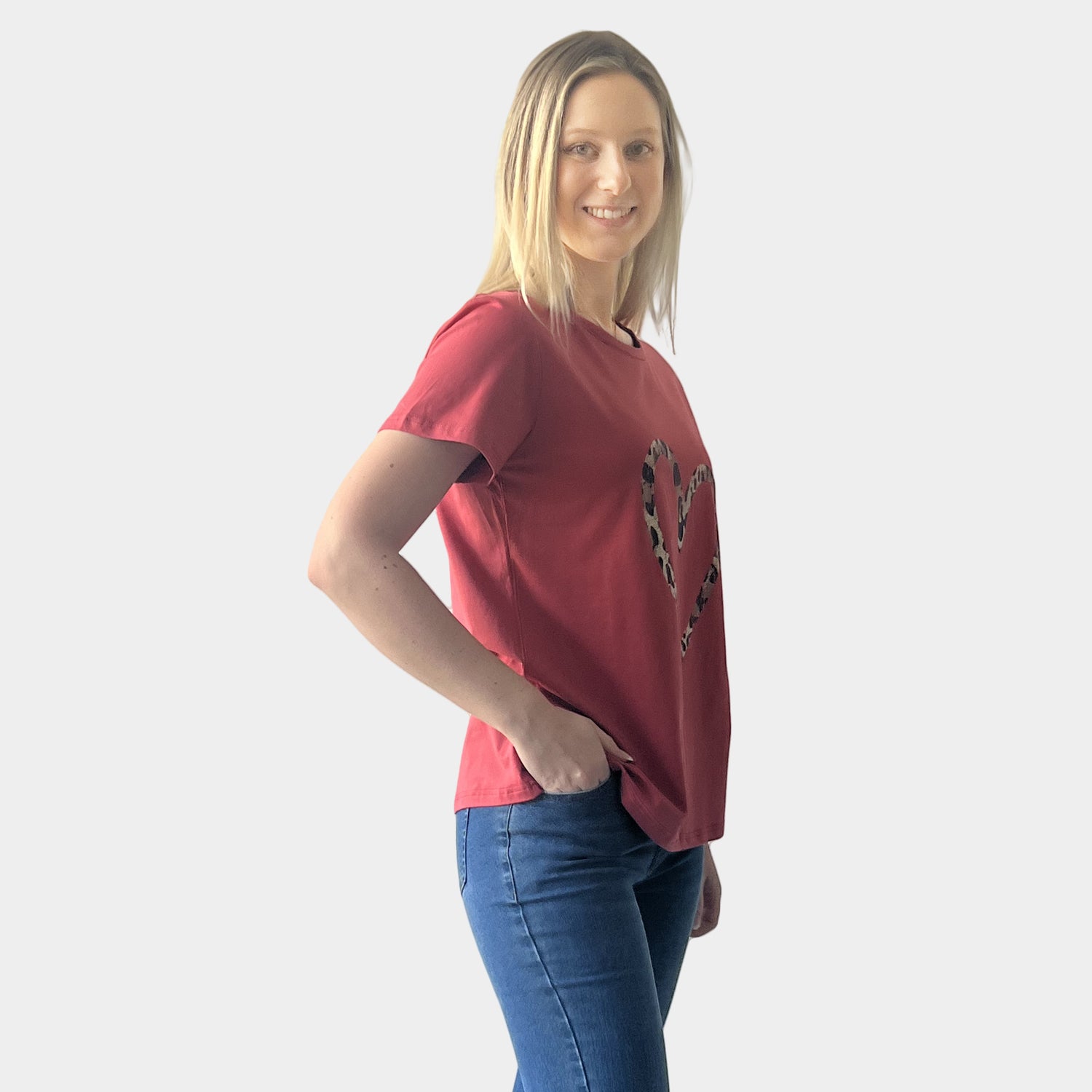 AM023076 LEOPARD PRINT TEE