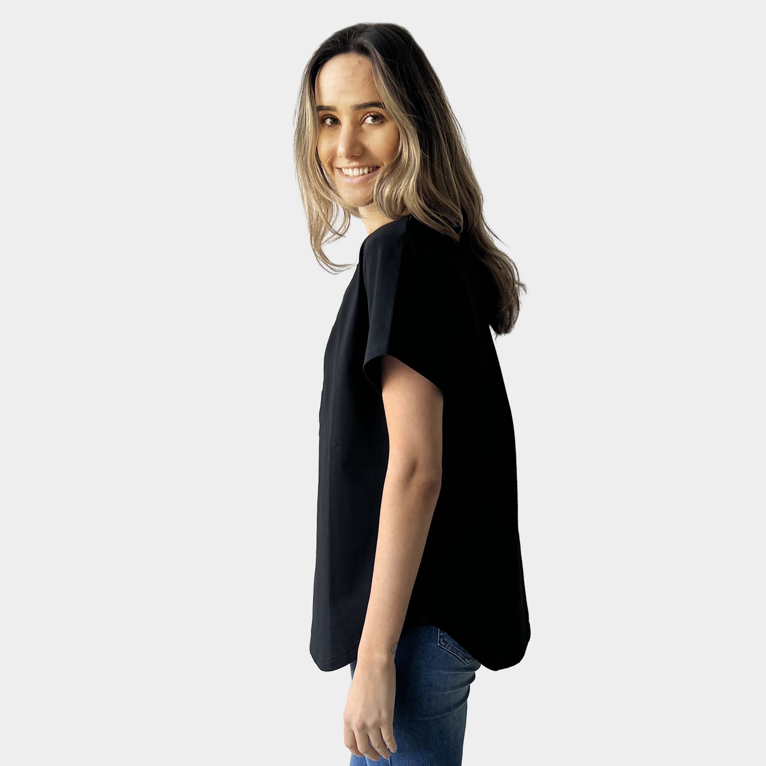 AM01267-4 GINGHAM LOVE HEART TEE