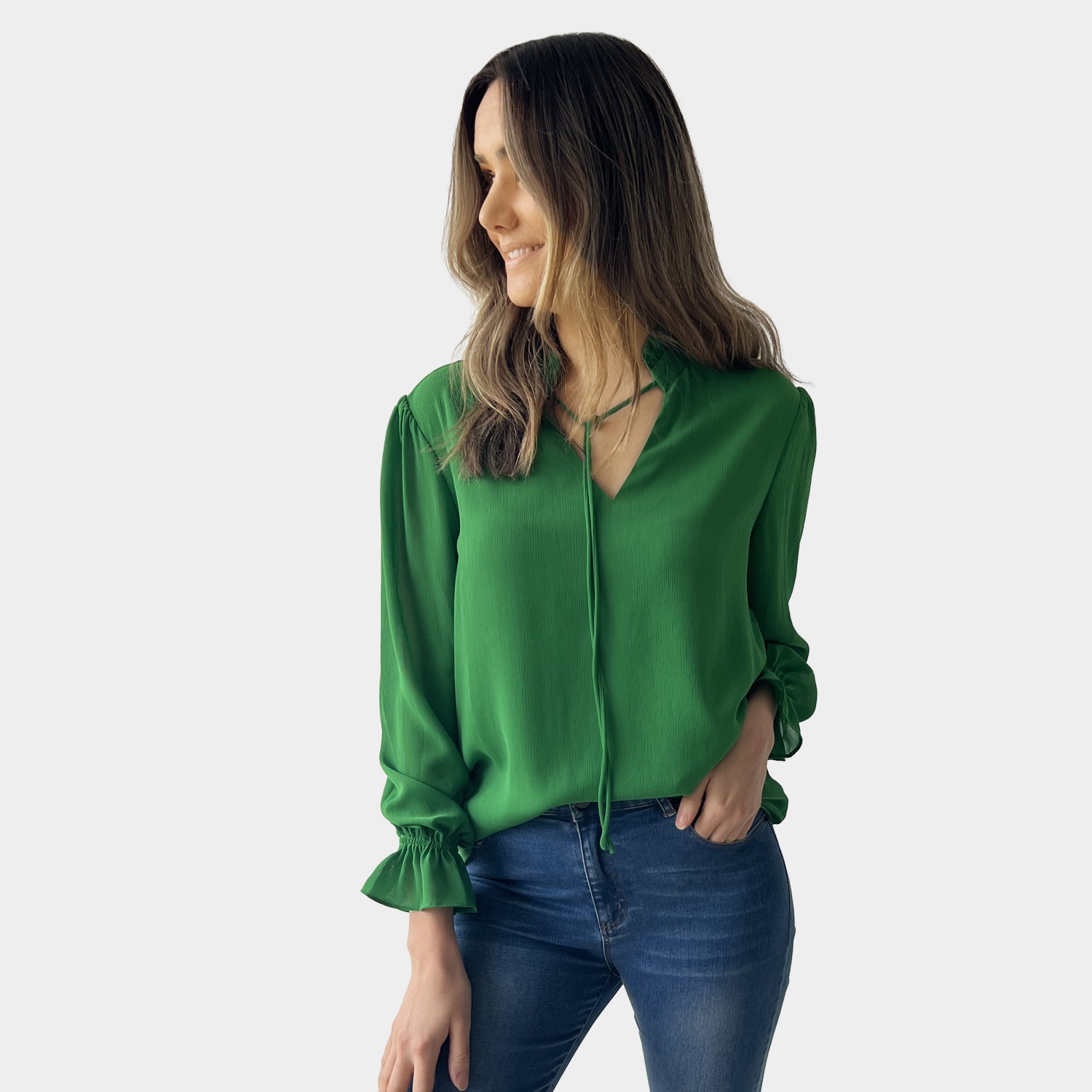 AM022126 CHIFFON TOP (SALE)