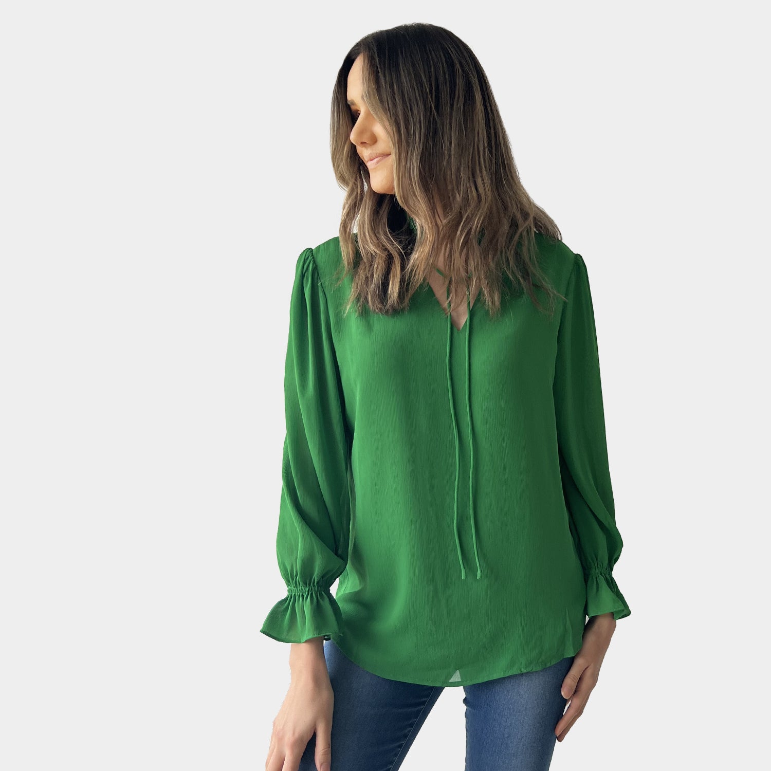 AM022126 CHIFFON TOP (SALE)