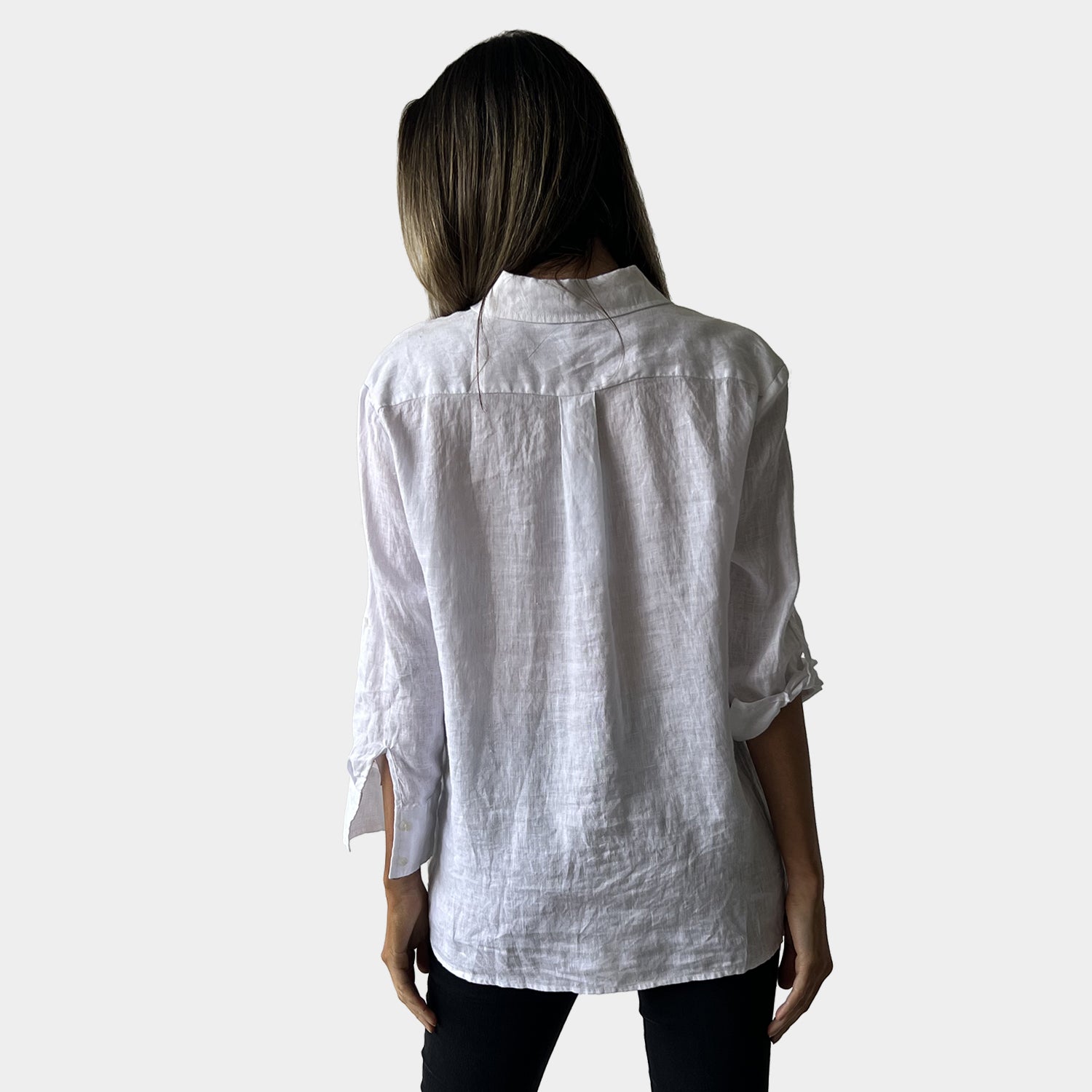 AM02452 CASUAL 100%LINEN SHIRT