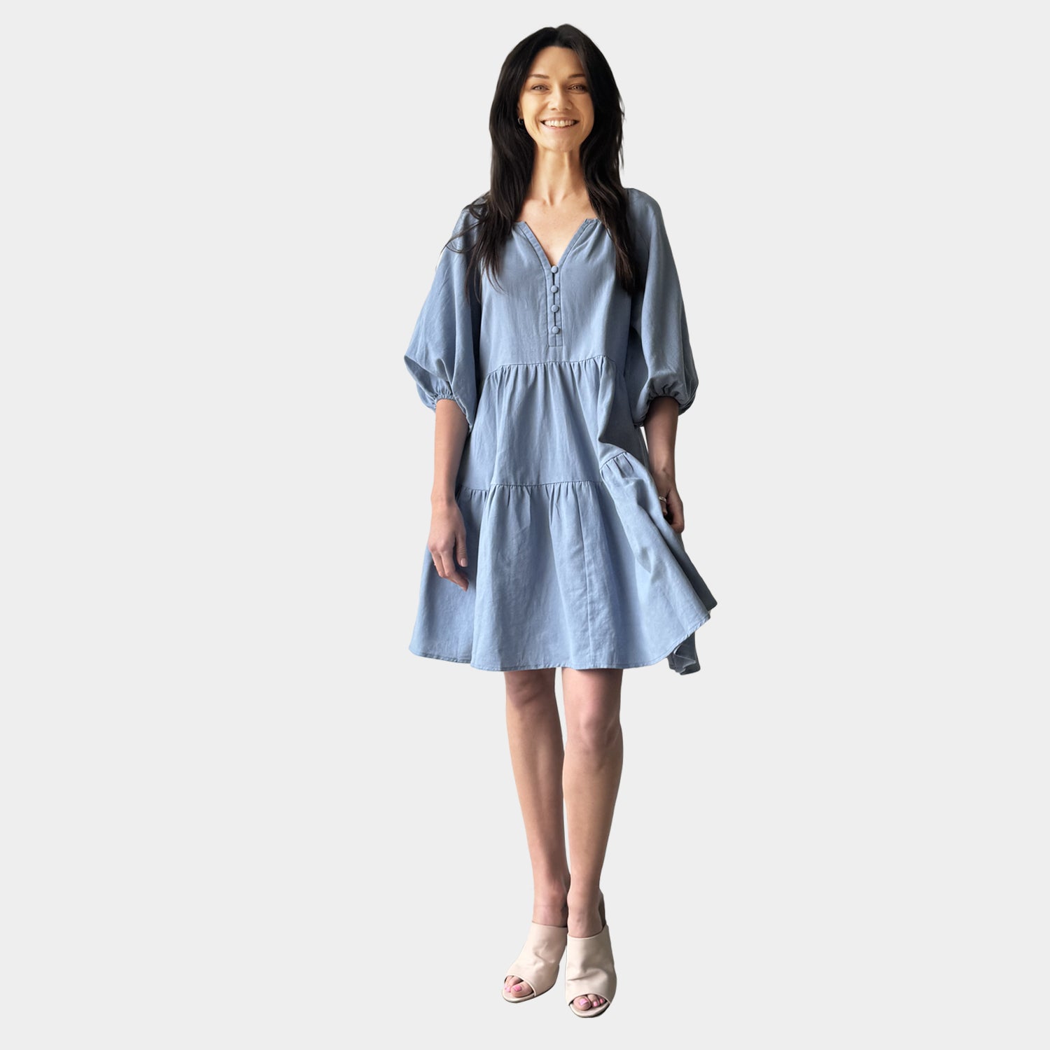 AM023051-1 SIDE POCKET DRESS (SALE)