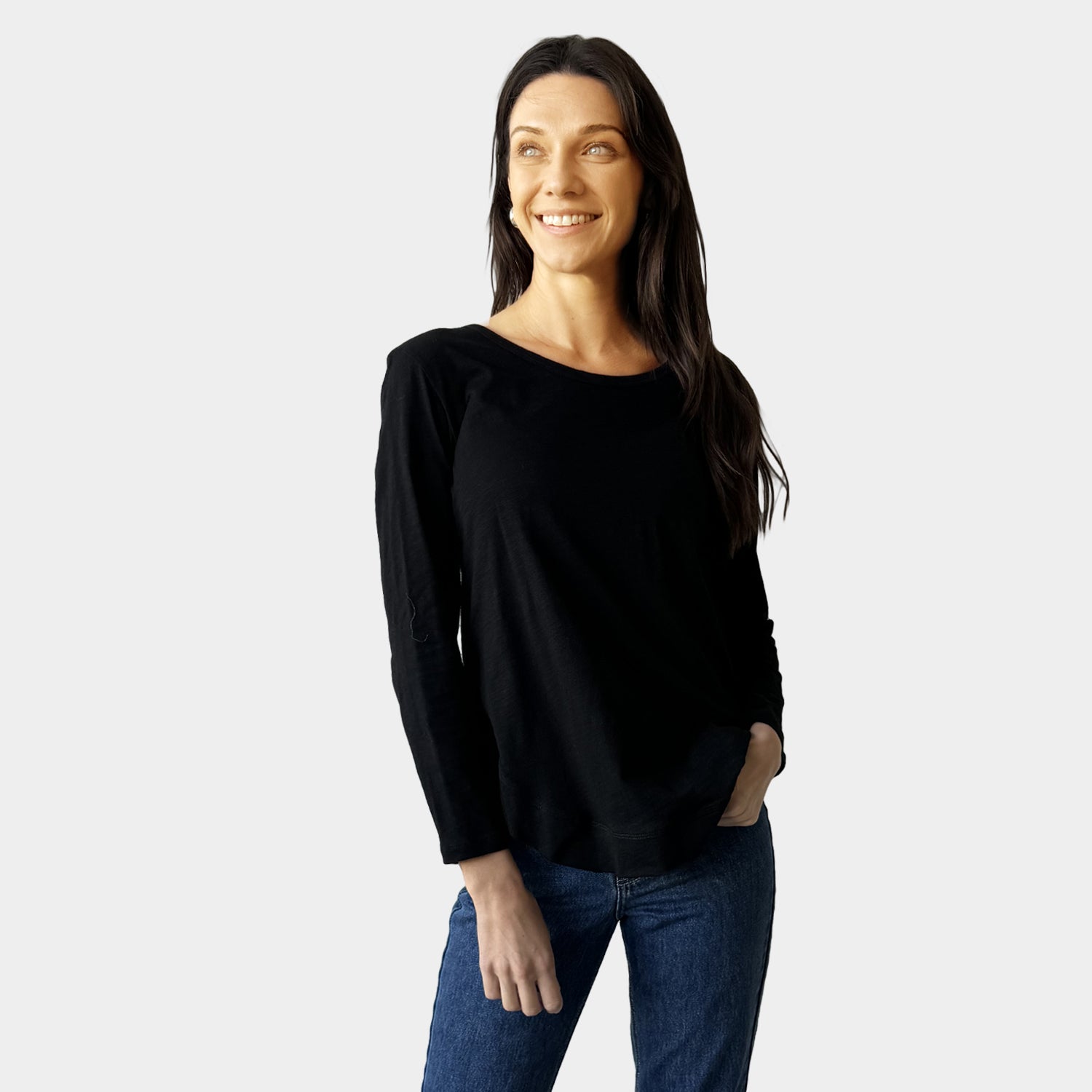 AM022117 RELAX ROUND NECK TOP (SALE)