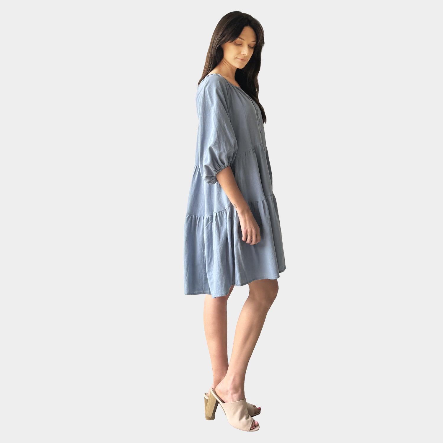 AM023051-1 SIDE POCKET DRESS (SALE)