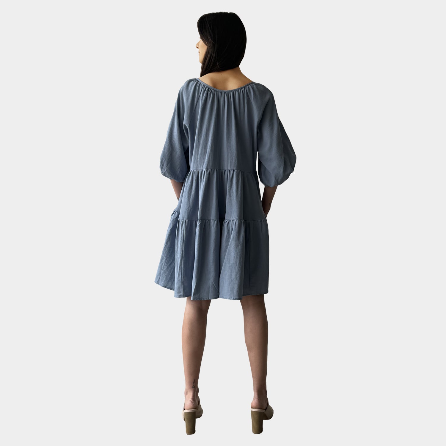 AM023051-1 SIDE POCKET DRESS (SALE)