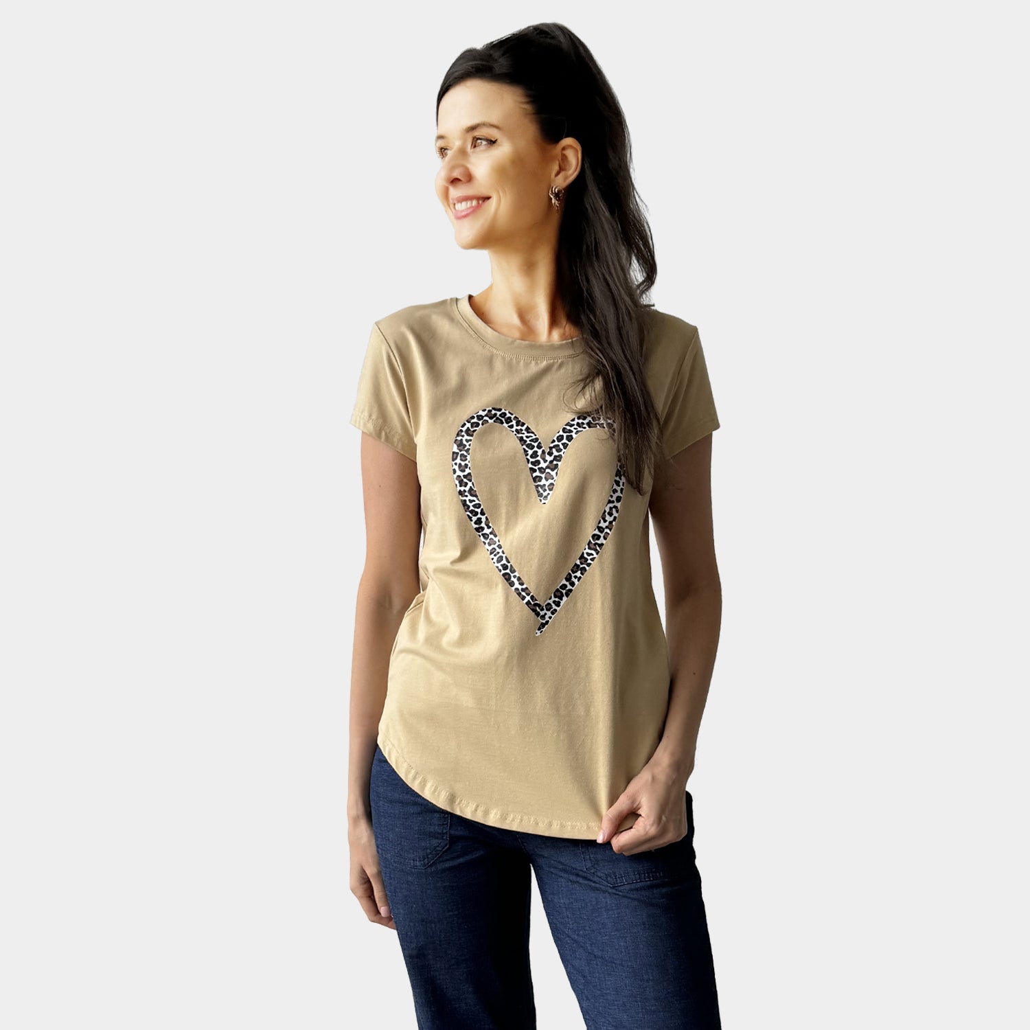 AM01292 LEOPARD LOVE TEE (SALE)
