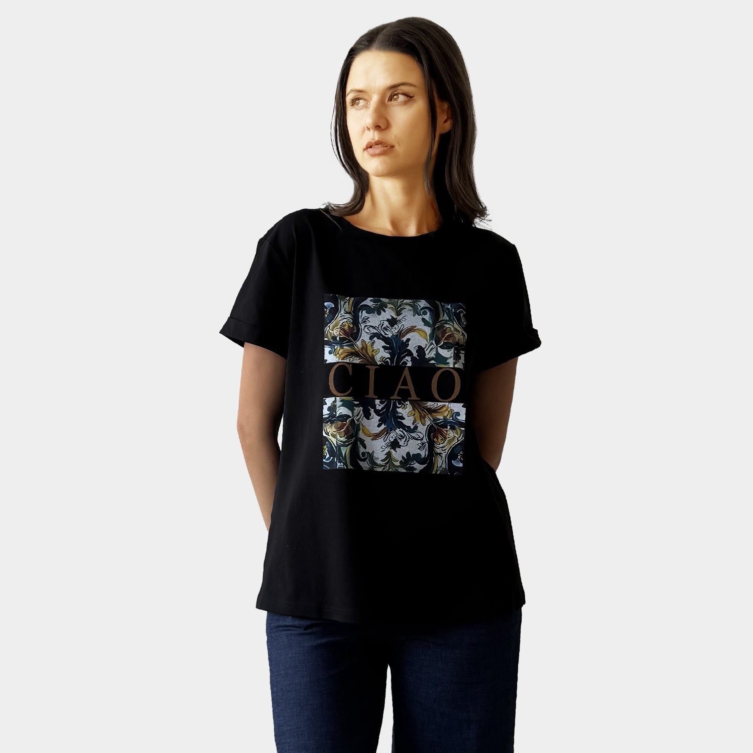 AM24065 CIAO PRINT TEE