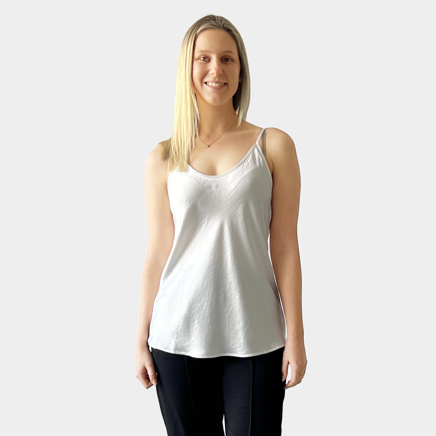 AM023065 POLY SILK & RAYON CAMISOLE