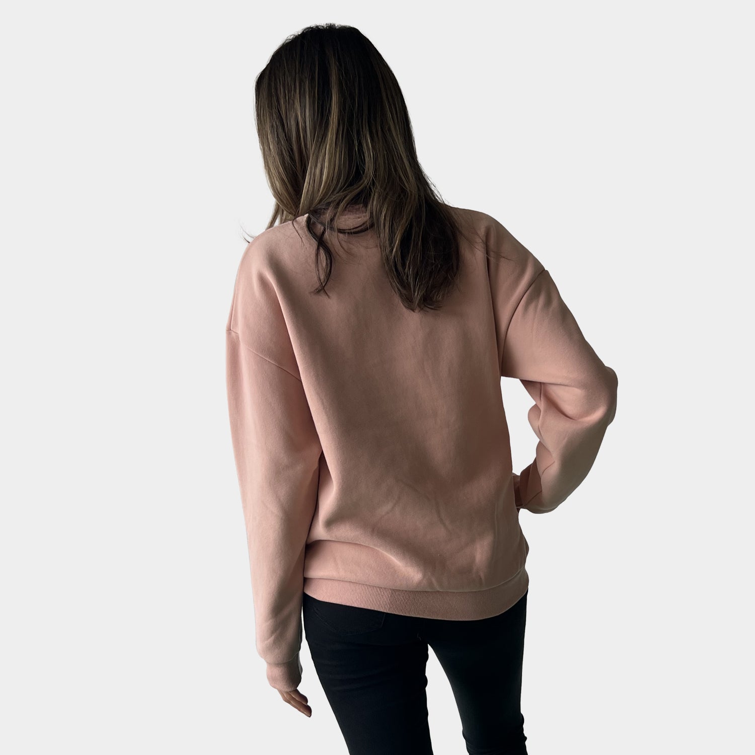 AM022132-2 PINK EMBROIDERY SWEATSHIRT (SALE)