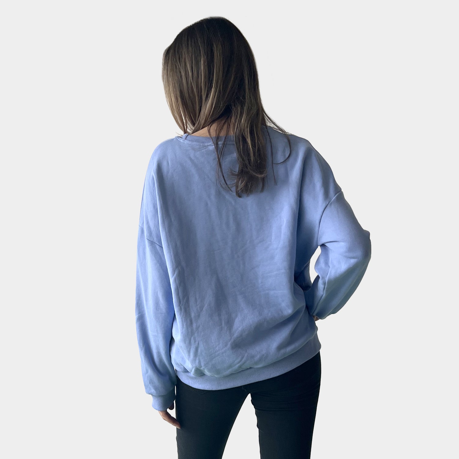 AM022116 EMBROIDERY LETTER SWEATSHIRT