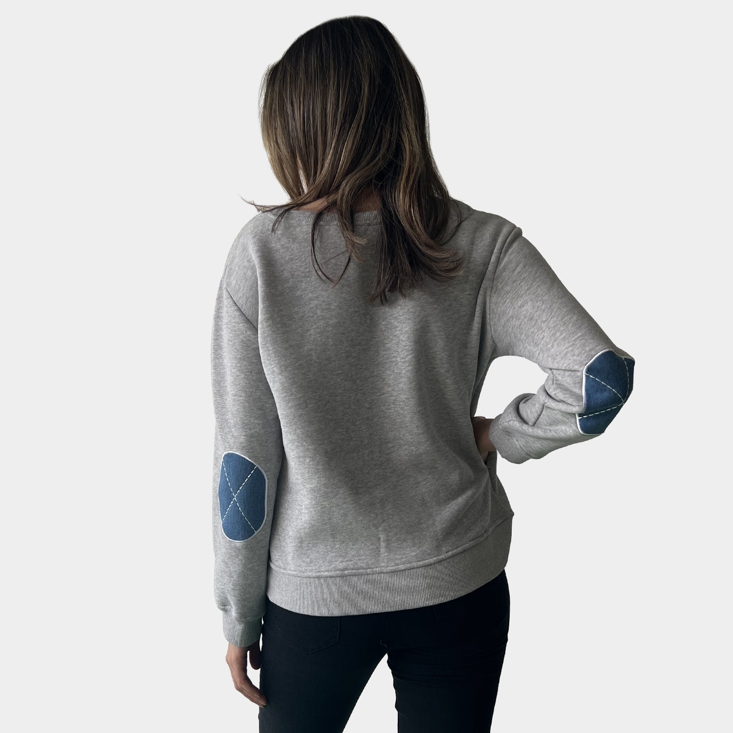 AM022113 EMBROIDERY SLEEVE SWEATSHIRT (SALE)