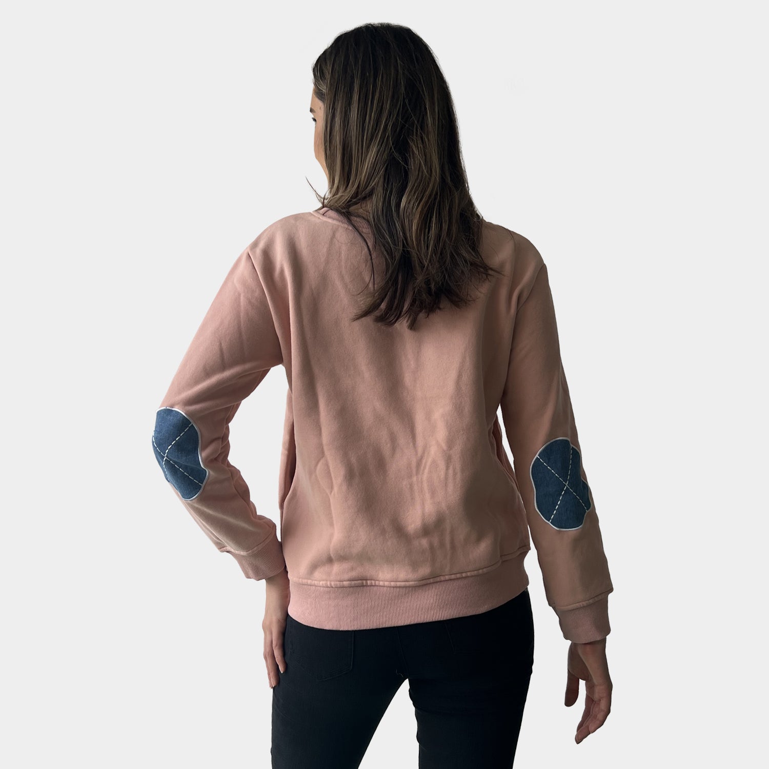 AM022113 EMBROIDERY SLEEVE SWEATSHIRT(SALE)