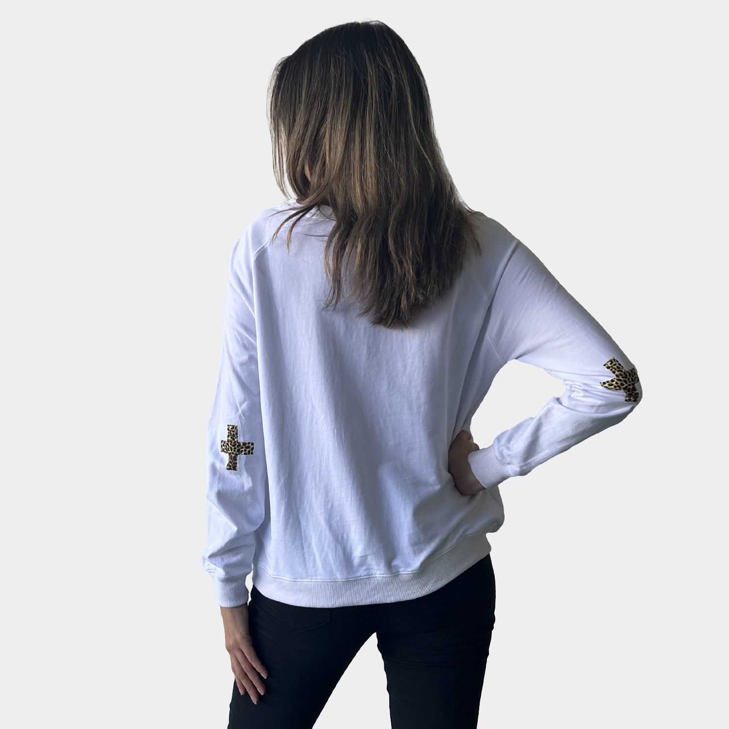 AM02358 LEOPARD & CROSS PRINT