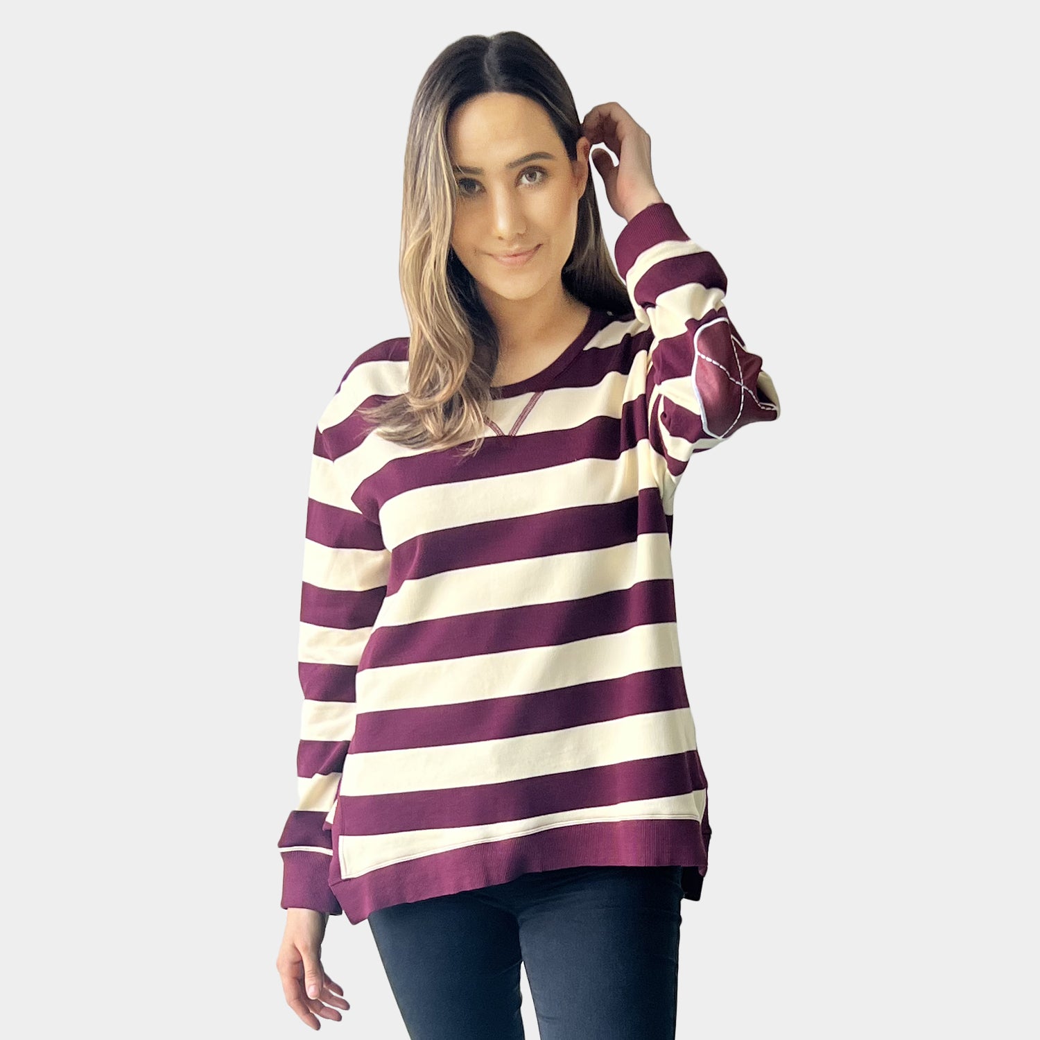 AM022115-1BURGUNDY STRIPE