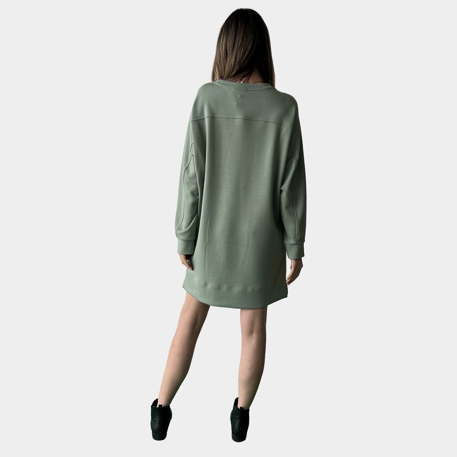 AM022110 SIDE POCKET CASUAL DRESS (SALE)