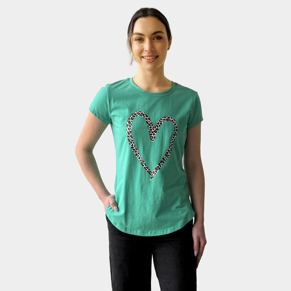 AM01292 LEOPARD LOVE TEE