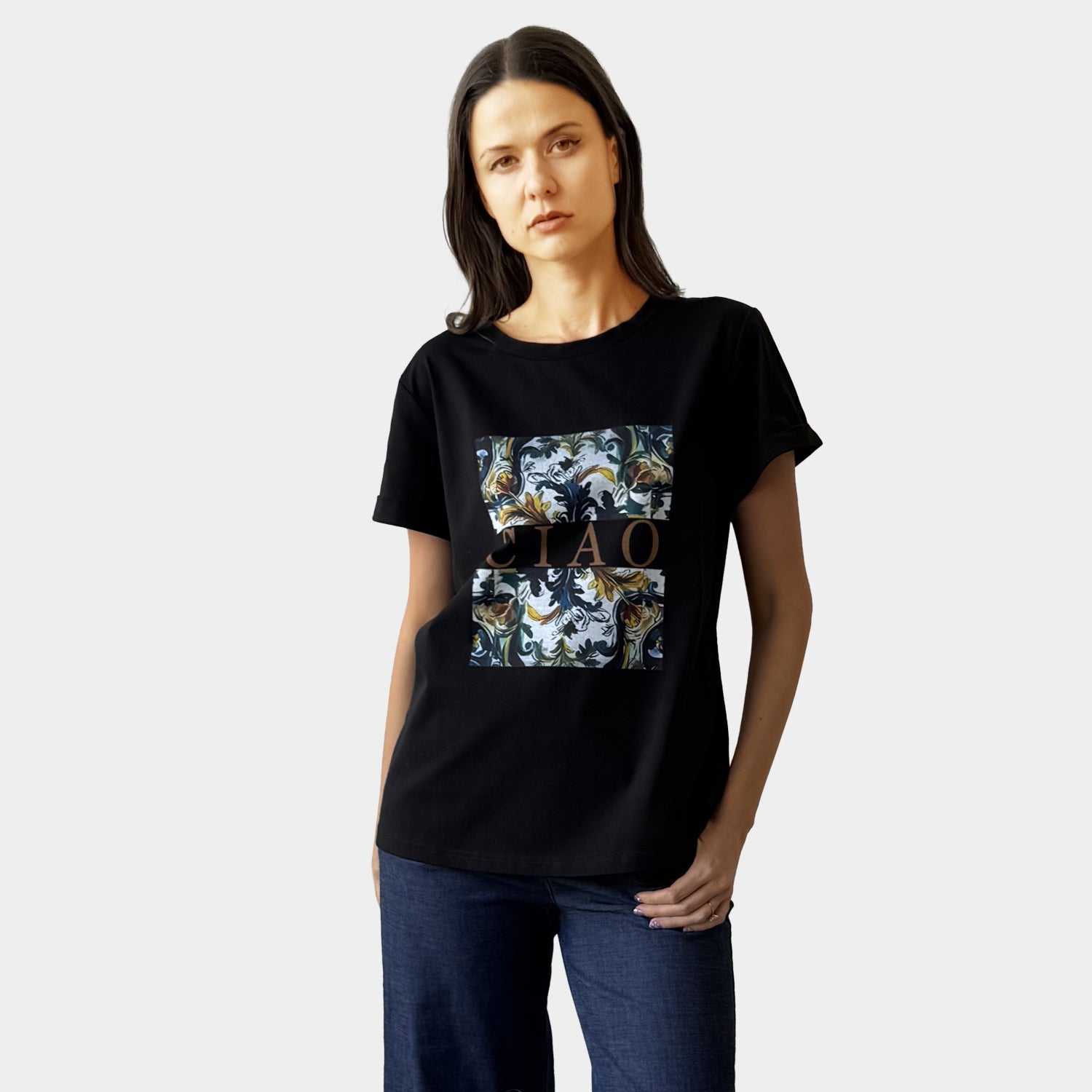 AM24065 CIAO PRINT TEE