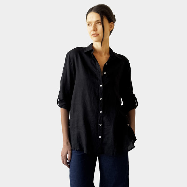 AM02452 CASUAL 100%LINEN SHIRT