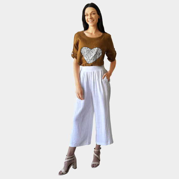 AM02487 POCKET BUTTON TRIM PANT