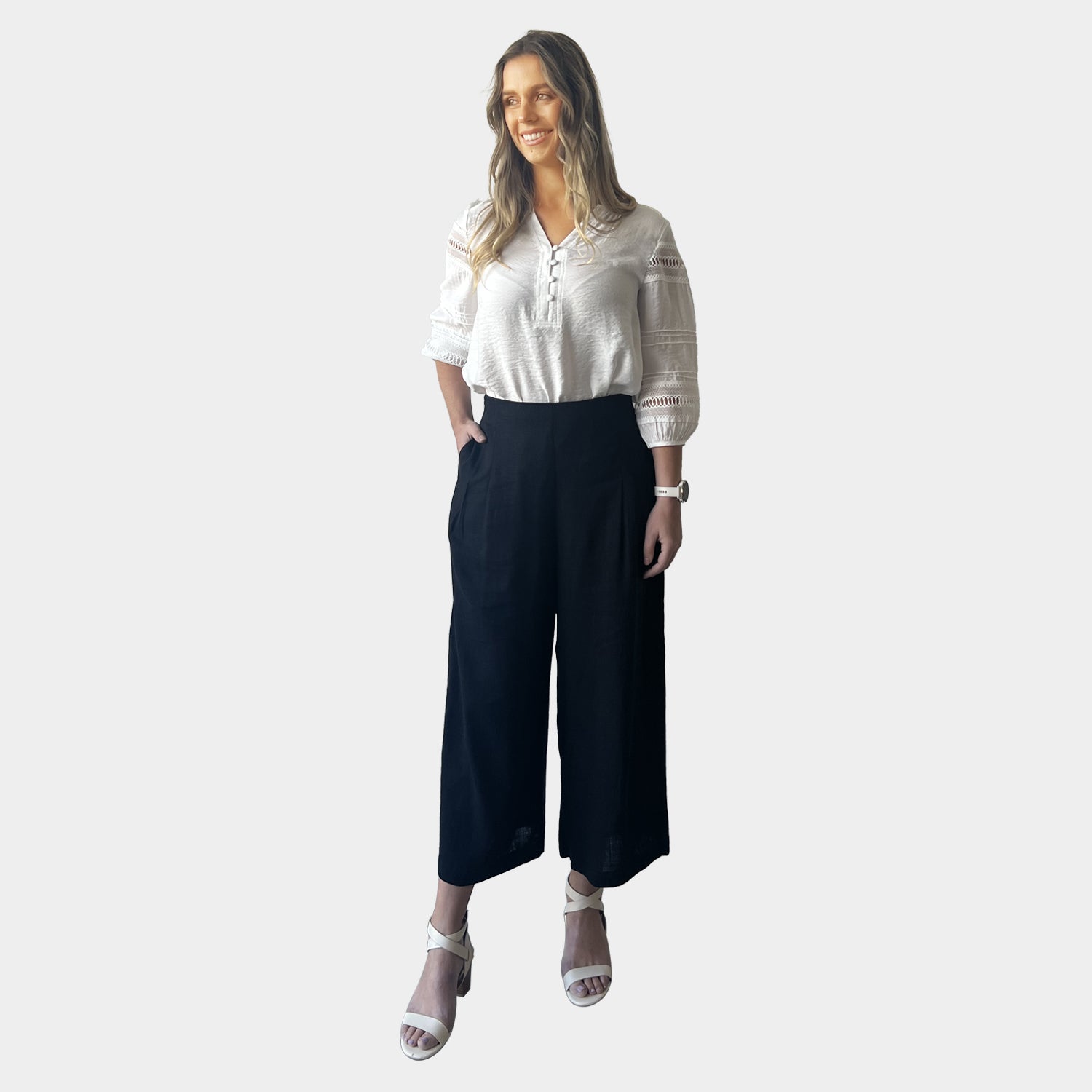 AM01018 LINEN COTTON PANT
