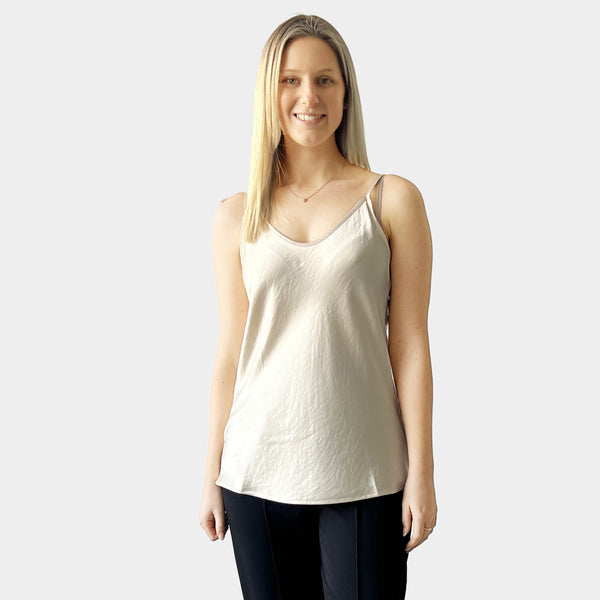AM023065 POLY SILK & RAYON CAMISOLE