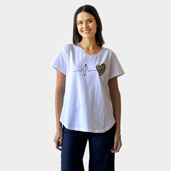 AM24062 EMBROIDER - V NECK TEE