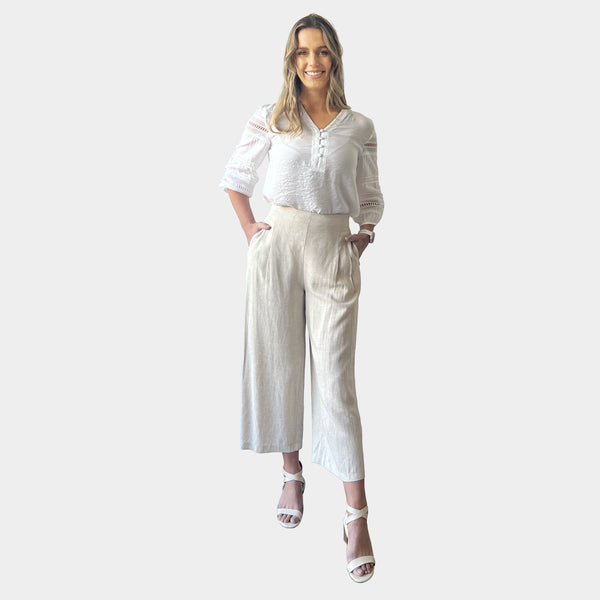 AM01018 LINEN COTTON PANT