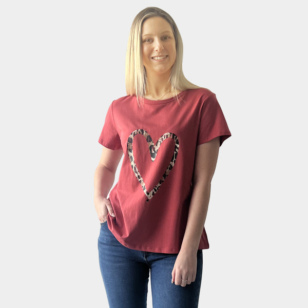 AM023076 LEOPARD PRINT TEE