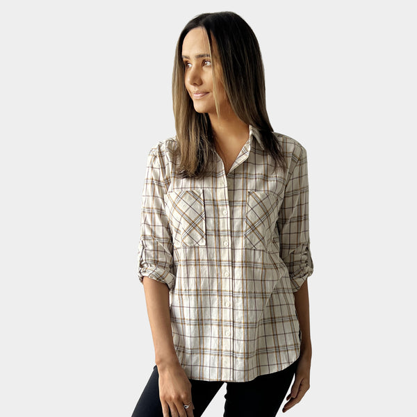 AM02369 COTTON GINGHAM SHIRT (SALE)