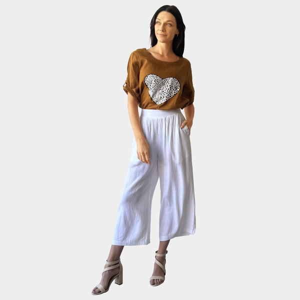 AM02487 POCKET BUTTON TRIM PANT