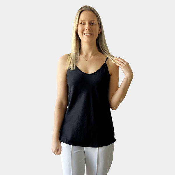 AM023065 POLY SILK RAYON CAMISOLE