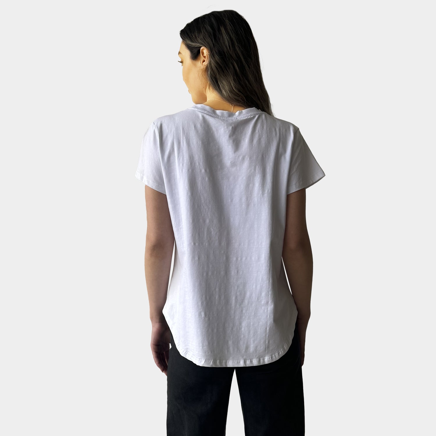 AM01267-3 EMBROIDERY GINGHAM CROSS TEE (SALE)