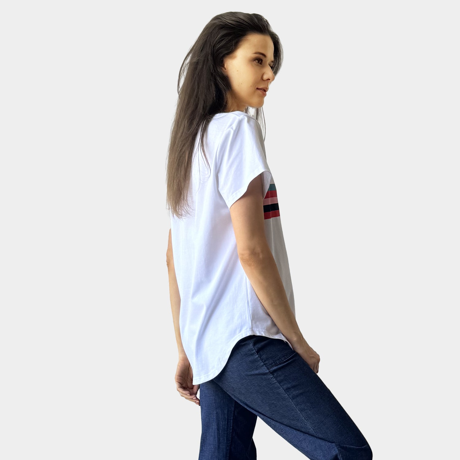AM24058 RIANBOW STAR PRINT TEE