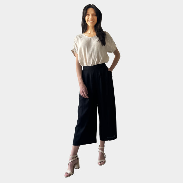AM02487 POCKET BUTTON TRIM PANT