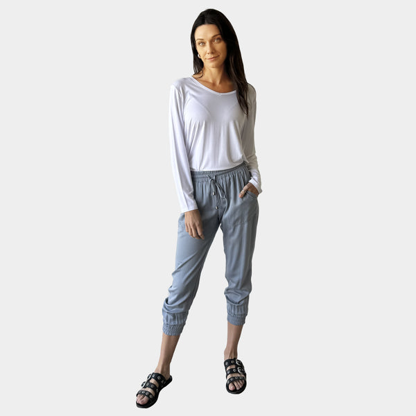 AM01293 CASUAL CROPPED PANT