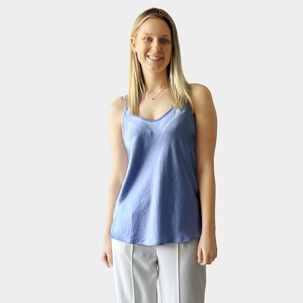 AM023065 POLY SILK & RAYON CAMISOLE