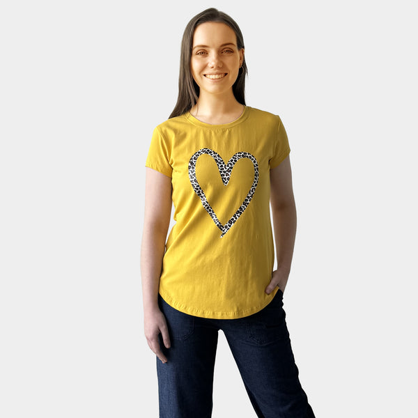 AM01292 LEOPARD LOVE TEE