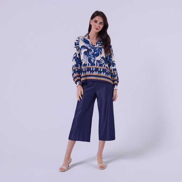 AIY80106 PRINT LOOSE TOP ITALY
