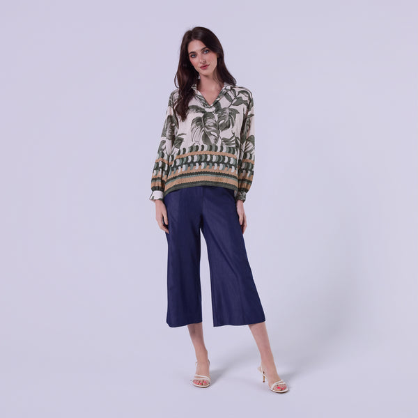 AIY80106 PRINT LOOSE TOP ITALY