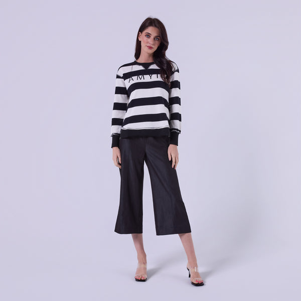 AM25017 STRIPE SWEATSHIRT
