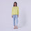 AM022161 YELLOW EMBROIDERY SWEATSHIRT