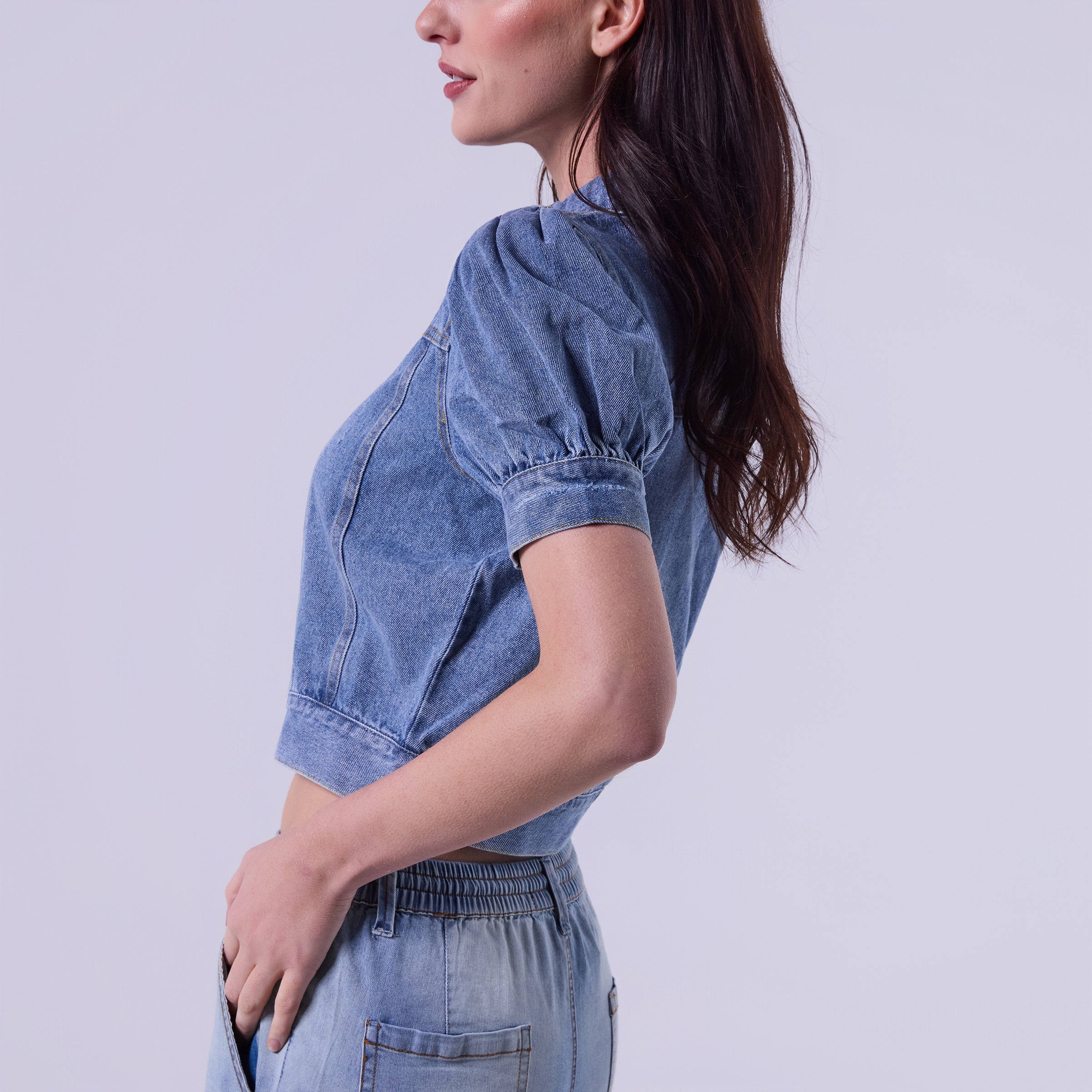 A00003 DENIM TOP