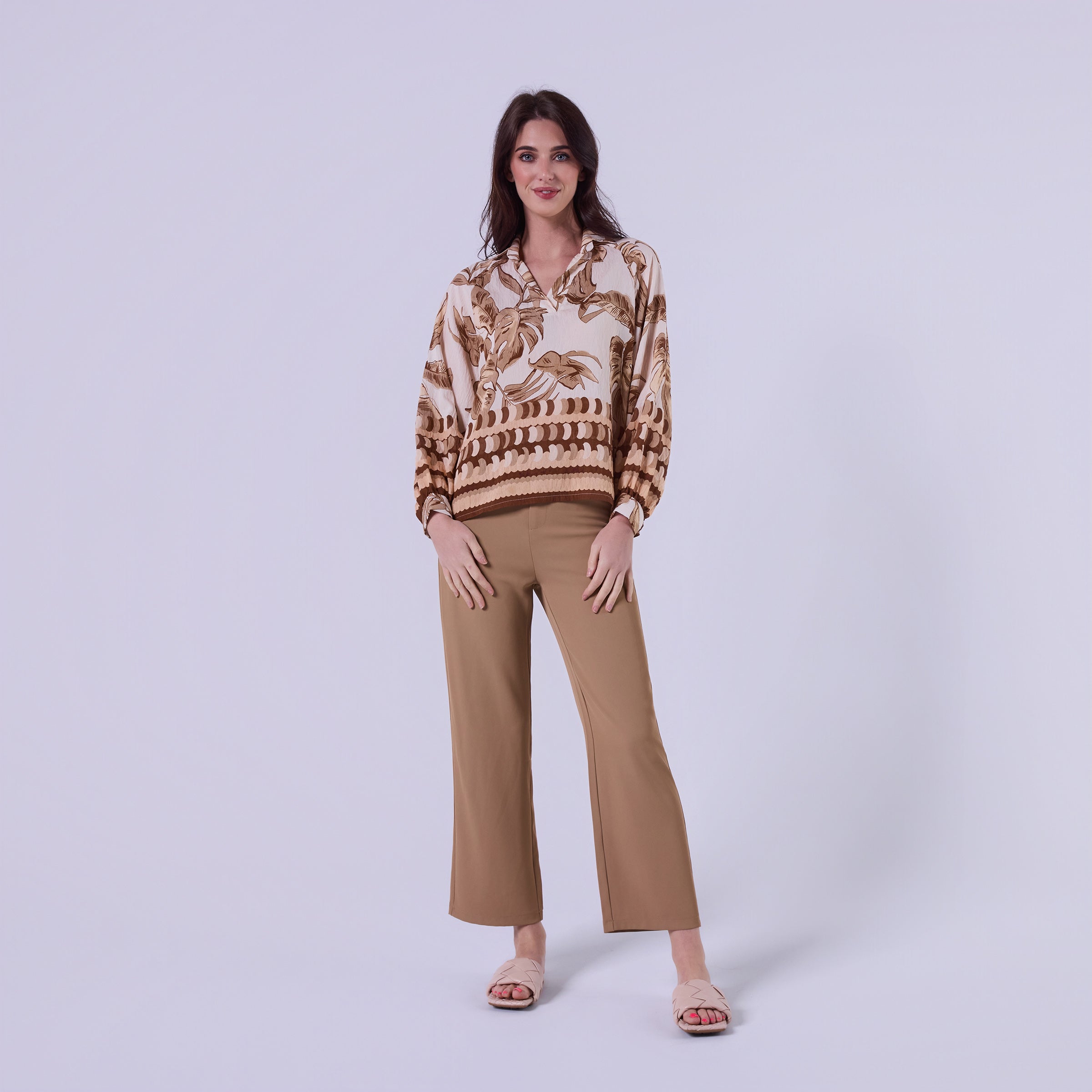AIY80106 PRINT LOOSE TOP ITALY