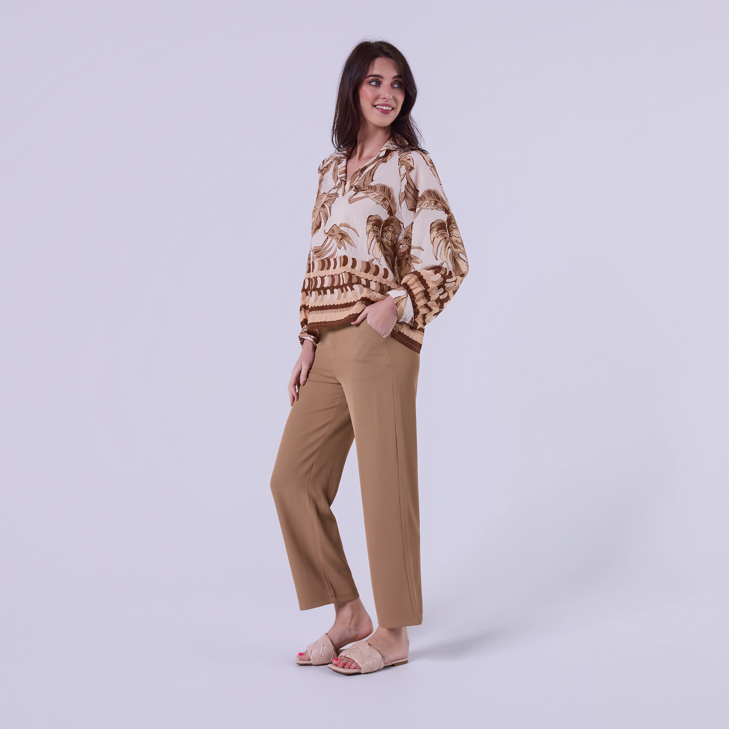 AIY80106 PRINT LOOSE TOP ITALY