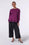 AM022161 PLUM EMBROIDERY SWEATSHIRT