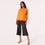 AM022161 ORANGE EMBROIDERY SWEATSHIRT